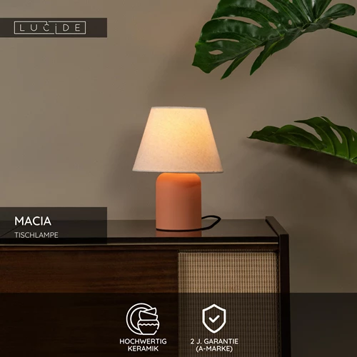 Lucide MACIA - Tischlampe - 1xE14 - Terrakotta - USP